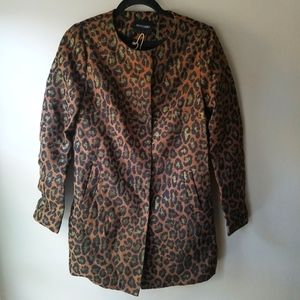 Dolce Cabo Leopard Print Jacket Color Copper Leopard NWT Size Medium